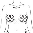 (image for) White Crossbone Breast Pasties