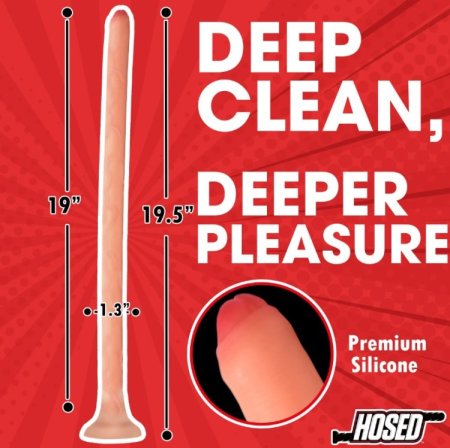 (image for) 19" Slim Silicone Enema Hose