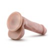 (image for) Dr. Skin Plus - 6" Posable Dildo With Balls - Vanilla