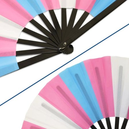 (image for) Transgender Pride X-Large Hand Fan