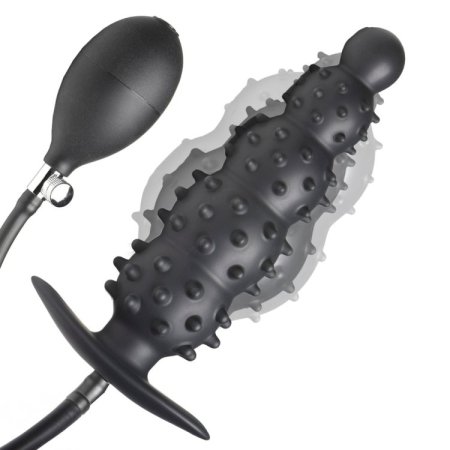 (image for) Ass Puffer Nubbed Inflatable Silic. Plug