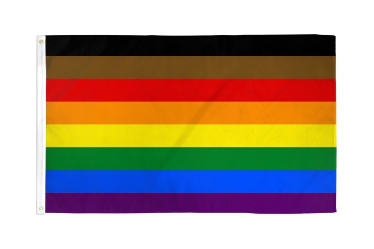 (image for) Philly Rainbow Flag 3x5ft Polyester