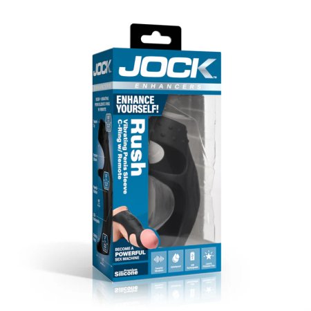(image for) Rush Vibrating Penis Sleeve C-Ring w/ remote