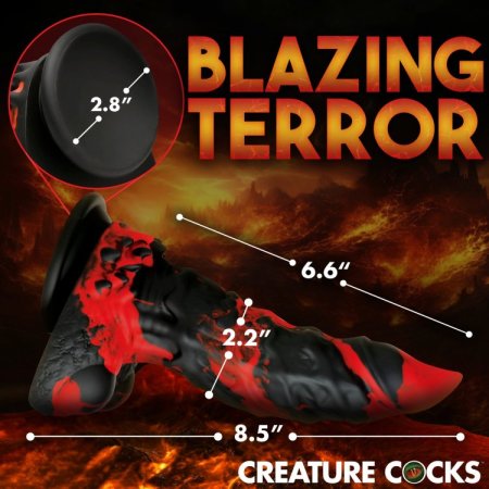 (image for) Fire Demon Monster Silicone Dildo