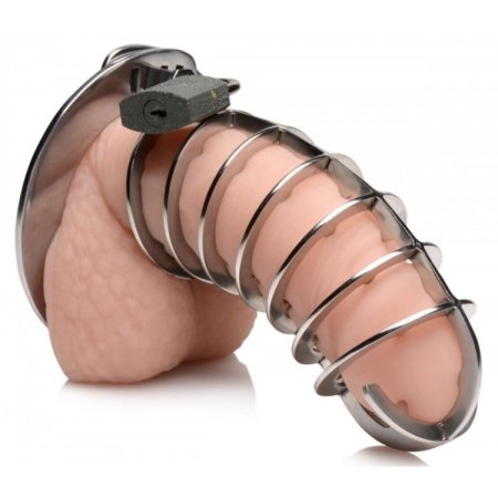 (image for) Stainless Spiked Chastity Cage *bulk pkg