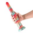 (image for) Colours - Stacked - 12" Dildo - Red/Gold