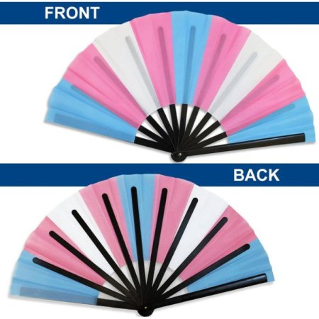 (image for) Transgender Pride X-Large Hand Fan