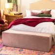 (image for) Aria Flip Chaise 18 Inch Wide - Convertible Sex Chair and Bed Bench, Rose