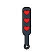 (image for) Enamel Pin: Heart Paddle - Black/Red *
