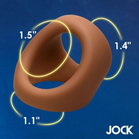 (image for) JOCK Silicone Cock & Ball Ring - Tan
