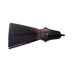 Leather Tasselled Riding Crop Black Leather Tasselled Riding Crop Black