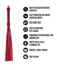 (image for) Temptasia Ardor - Silicone Flogger - Red
