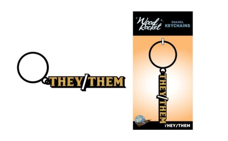 (image for) They/Them Keychain *