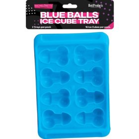 Blue Balls Penis Shapd Ice Cube Tray 2pc Blue Balls Penis Shapd Ice Cube Tray 2pc