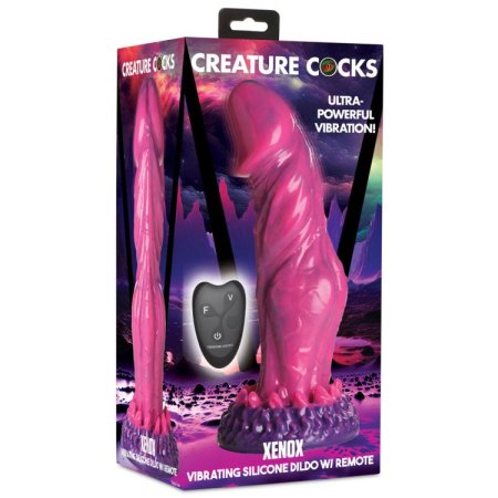 (image for) Xenox Vibrating Silicone Dildo With R/C