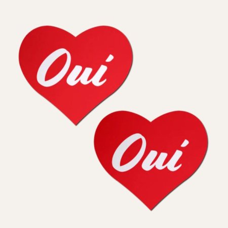 (image for) Red Oui Oui Heart Pasties by JennaJean8