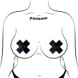(image for) Pierced Liquid Black Cross w/ Barbell