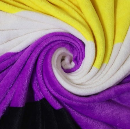 (image for) Non-Binary Polar Fleece Blanket 50"x60"