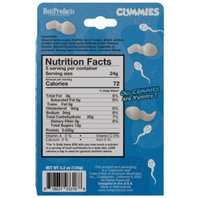 Cummies Sperm Shaped Gummies -PinaColada Cummies Sperm Shaped Gummies -PinaColada