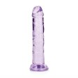(image for) 6" Realistic Dildo No Balls - Purple
