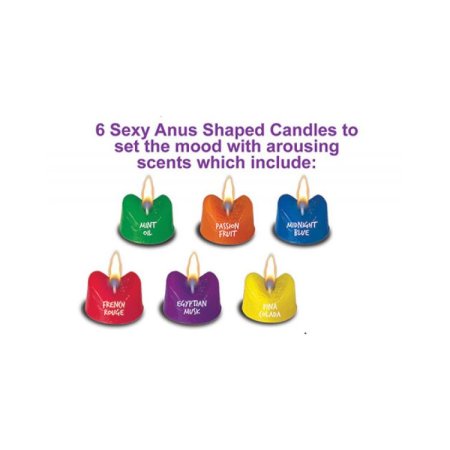 (image for) Burning Love Anus Candles -Assorted 6pc