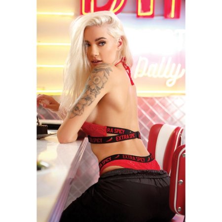 (image for) Extra Spicy Halter Bralette & Cheeky Panty