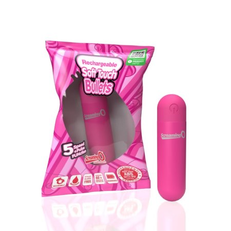 (image for) Screaming O Soft Touch Rechargeable Bullets - Pink