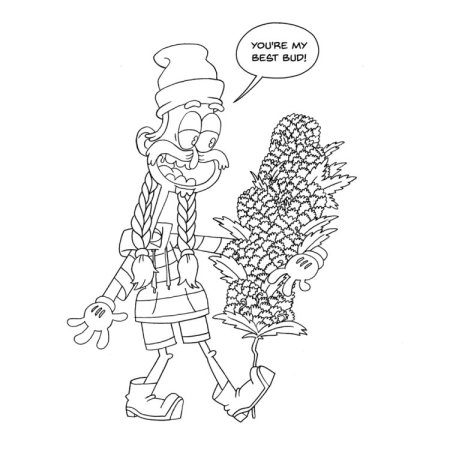 (image for) High AF Colouring Book