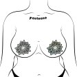 (image for) Glitter Black Glow in the Dark Spooky Spider Web Pasties
