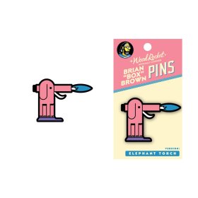 Enamel Pin: Elephant Torch Enamel Pin: Elephant Torch