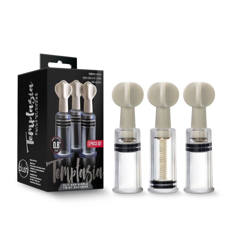 (image for) Temptasia Clit & Nipple Twist Sucker 3pc