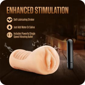 EnLust - Georgia Male Masturbator with Bullet Vibrator EnLust - Georgia Male Masturbator with Bullet Vibrator