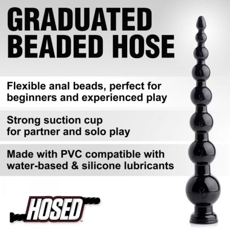 (image for) Hosed 19" Graduated Beaded Anal Snake
