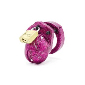 Mini-Me Cock Cage Chastity Kit - Pink Glitter Mini-Me Cock Cage Chastity Kit - Pink Glitter