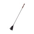 (image for) Leather Riding Crop With Wooden Handle Black