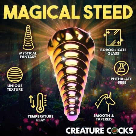 (image for) Twilight Rainbow Glass Dildo