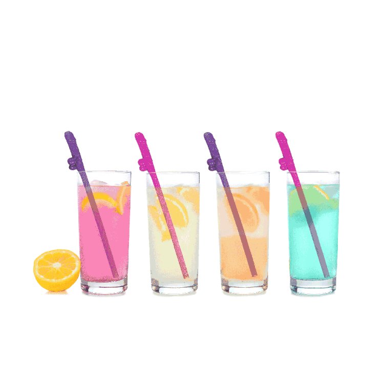 (image for) Super Fun Penis Party Straws - 8pc