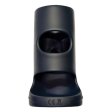 (image for) DECADENCE- MOTOR MOUNT. Liquid Silicone Penis Sleeve. Multi Speed Vibration. Rechargeable, Black.