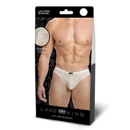 (image for) LACE KING Lace Bikini - White ML