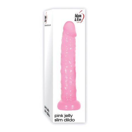 (image for) Adam & Eve Pink Jelly Slim Dildo