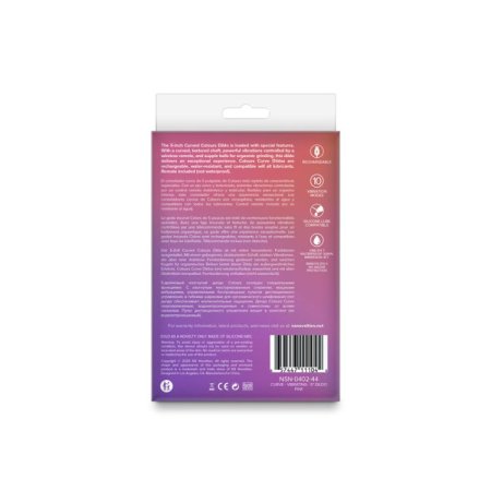 (image for) Colours - Curve - Vibrating w/ remote - 5" Dildo - Pink