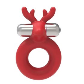 HORNY CHRISTMAS- Santa's Little Helper- Reindeer Cockring with multi speed candy cane stripe bullet. Liquid Silicone. HORNY CHRISTMAS- Santa's Little Helper- Reindeer Cockring with multi speed candy cane stripe bullet. Liquid Silicone.