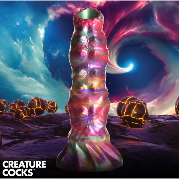 (image for) Larva Ovipositor Silicone Dildo w/ Eggs
