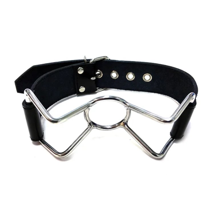 (image for) Leather Spider Gag (40mm) Black