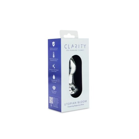 (image for) Clarity - Glass Dildo - Utopian Bloom