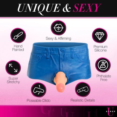 (image for) Booty Shorts 6" Dildo Silicone S/O Large