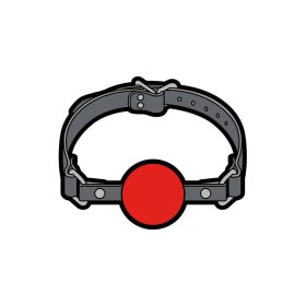 Enamel Pin: Ball Gag Large * Enamel Pin: Ball Gag Large *