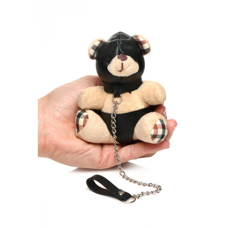 (image for) Hooded Bondage Teddy Bear Keychain