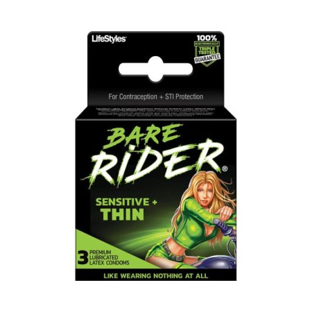 (image for) Lifestyles Bare Rider Thin Condoms - 3pk