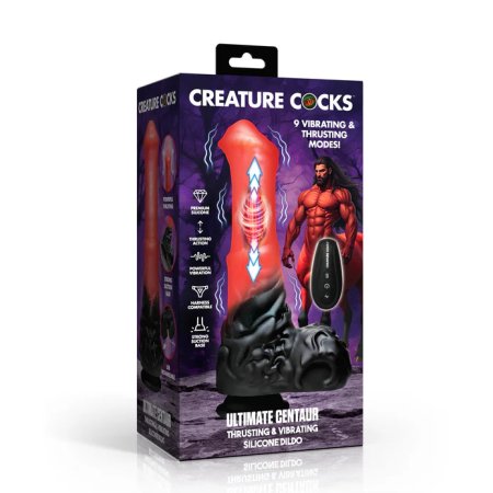 (image for) Centaur Thrusting & Vibrating Silicone Dildo w/ RC